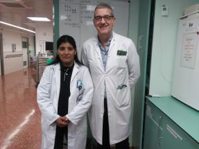 Dr. Catia Cillóniz and Dr. Néstor Soler