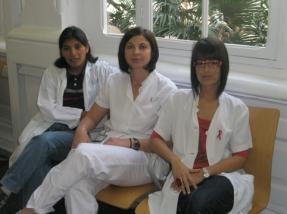 Dr. Eva Polverino, Catia Cillóniz and Cristina Esquinas