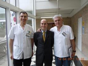 Dr. Miquel Ferrer, Dr. Mauricio Valencia i Prof. Antoni Torres