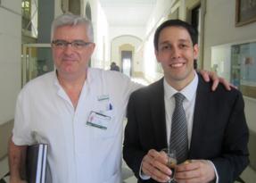 El Dr. Antoni Torres amb el Dr. Gianluigi Li Bassi