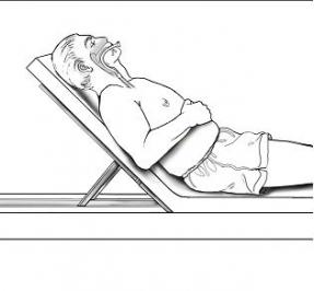 Posición semirecumbente